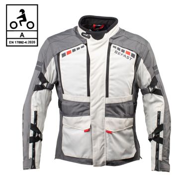 Giacca moto Befast VALCHIRIA CE 3 strati Nero Grigio