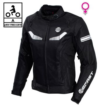 Giacca moto donna estiva Befast Airtech Lady CE Nero