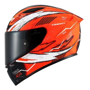 Casco integrale Suomy Track-1 404 MATT E06 Arancione fluo in fibra