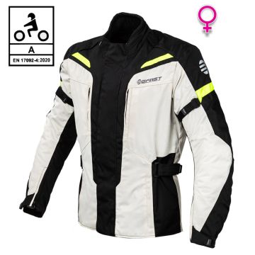 Giacca moto donna Befast PRO RIDER Lady CE Certificata Nero Grigio