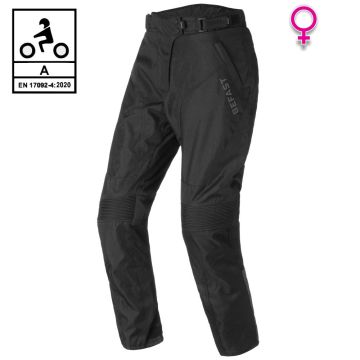 Pantaloni moto donna Befast RADIUS PANT Lady CE Certificati Nero