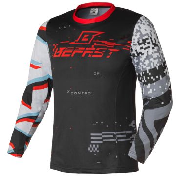 Cross Jersey Befast STRETCH ACTIVE Noir Rouge