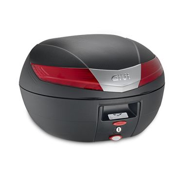 Givi top case V40 monokey black with red reflectors