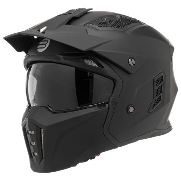 Casco jet Befast OPTIMUS CE con mentoniera staccabile Nero