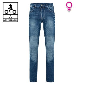 Jeans moto donna Befast JARVIS Lady CE Certificati Blu stonewash