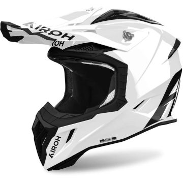 Airoh AVIATOR ACE 2 COLOR Casque Cross en Fibre Blanc Brillant