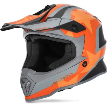 Acerbis IMPACT STEEL Junior cross helmet Black Orange