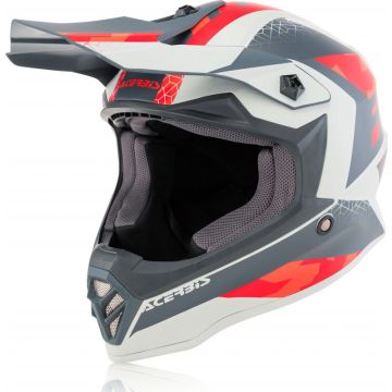 Acerbis Impact Steel junior cross helmet Red Grey