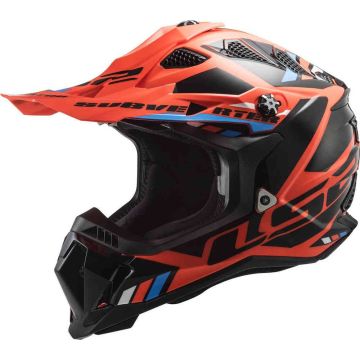 LS2  Casque Cross  MX700 SUBVERTER STOMP Orange Fluo Noir ECE 22-06