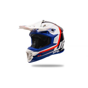 Casque cross Intrepid Bleu Blanc