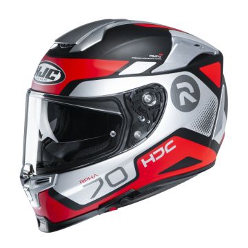 HJC RPHA 70 SHUKY fiber full face helmet MC1SF White Black Red