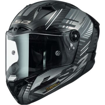 LS2  Casque intégral  FF805 THUNDER C VOLT en Carbone Noir Gris Brillant