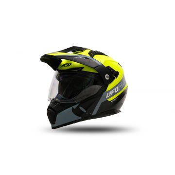 Casque intégral touring Aries Jaune Noir