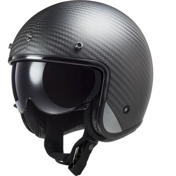 LS2 OF601 BOB carbon jet helmet CARBON