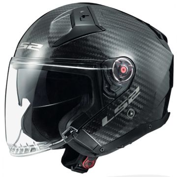 LS2  Casque jet  OF603 INFINITY II GLOSS en fibre de Carbone ECE 22-06