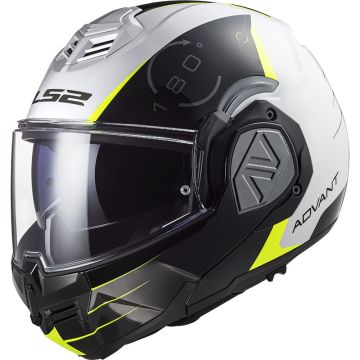 LS2 FF906 ADVANT CODEX modular helmet White Black Yellow fluo