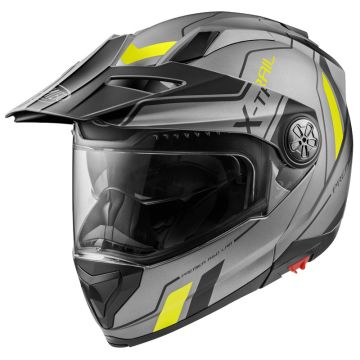 Premier modular helmet XTRAIL XTY BM Gray Black Matt Fluo Yellow