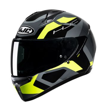 Hjc Casque moto intégral C10 TINS Jaune Gris Noir