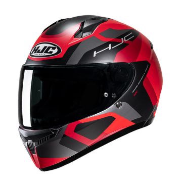 Casque moto HjcIntegral C10 TINS Rouge Noir Gris