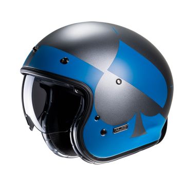 HjcJet  V31 KUZ motorcycle helmet Blue Black