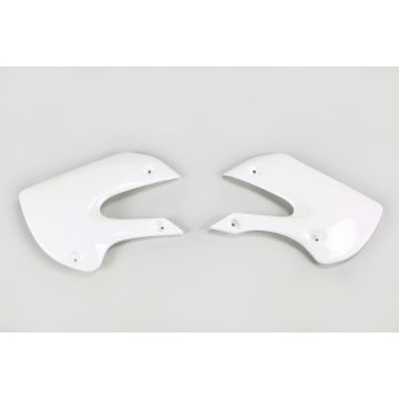 Bouchon de radiateur UFO pour Kawasaki KX 65 et KLX 110 Blanc