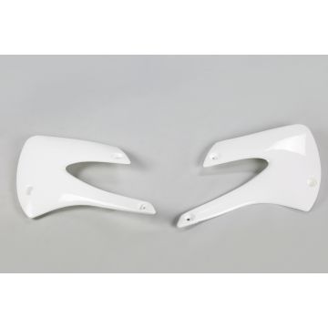 Bouchon de radiateur UFO pour Kawasaki KX 85 2001-2013 Blanc