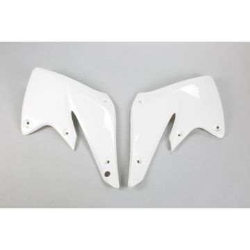 Bouchon de radiateur UFO pour Kawasaki KXF 250 2004-2005 Blanc