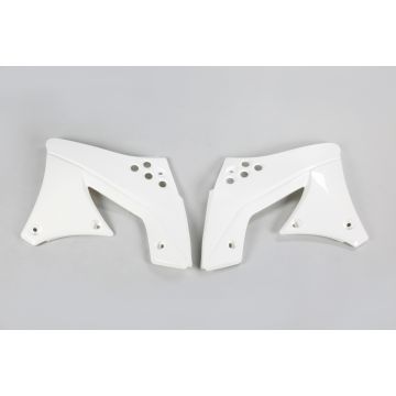 Bouchon de radiateur UFO pour Kawasaki KXF 250 Blanc