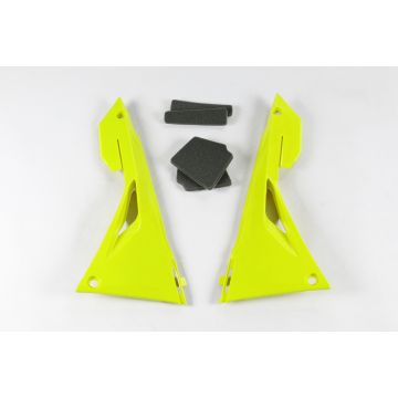 Couvercle de filtre UFO pour Honda CRF 250R, 250RX, 450R et 450RX Jaune fluo