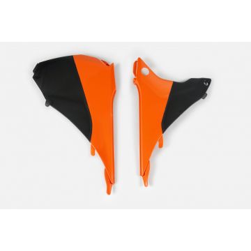 Couvercle de boîtier de filtre UFO pour KTM EXC et EXC-F Orange Noir