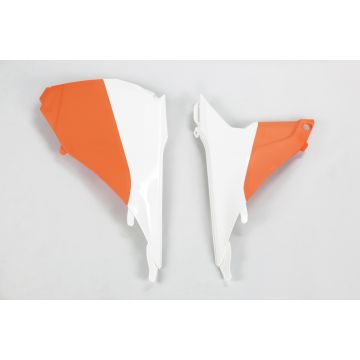 Couvercle de filtre UFO pour KTM SX et SX-F Blanc Orange