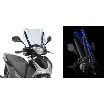 Givi D1128BL Ice screen for Honda SH125-150 Fluo Blue