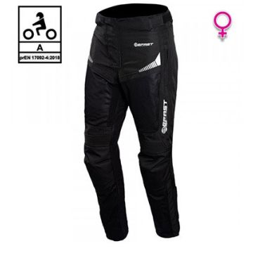 Pantaloni moto donna estivi Befast Airtech Lady CE Nero 