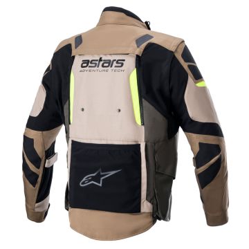 Alpinestars HALO DRYSTAR Green 3 layers jacket Dark kaki Sand Fluo Yellow