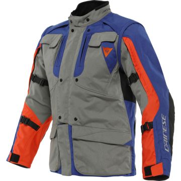 Dainese Alligator Charcoal Blue Orange motorcycle jacket