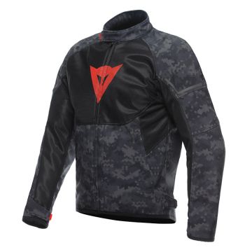 Dainese  Blouson moto Ignite Air Tex Camouflage Gris Noir Rouge Fluo