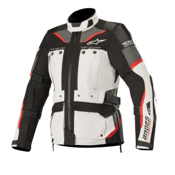 Alpinestars Stella Andes Pro Drystar Jacket Tech-Air Compatibl Light Gray Black Dark Gray Red