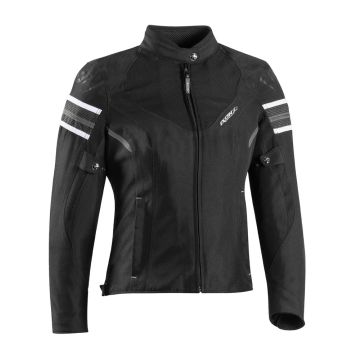 Summer motorcycle jacket Ixon ILANA EVO 3 layers Black White Gray