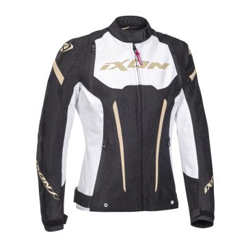 Ixon STRIKER LADY tex jacket Black White gold