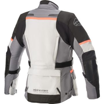 Alpinestars STELLA ANDES V3 DRYSTAR woman jacket Ice Gray Dark Gray Black Coral