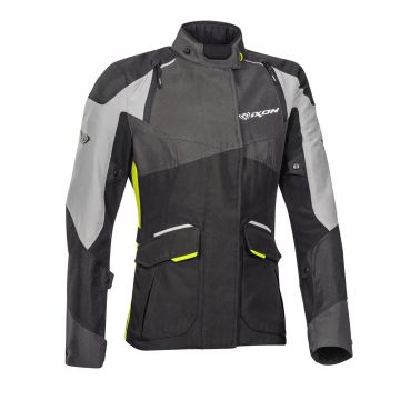 Ixon BALDER LADY 3 layers lady tex jacket Black Grey  Fluo Yellow