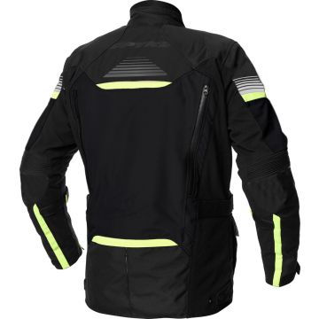 Spyke EQUATOR DRY TECNO LADY woman touring jacket Black Anthracite Fluo Yellow