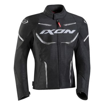 Ixon STRIKER AIR WP summer motorcycle jacket Black White