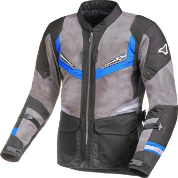 Macna Aerocon summer jacket Black D-grey Blue