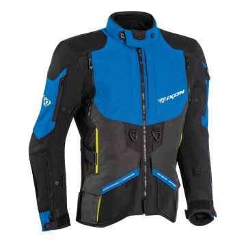 Ixon RAGNAR 3 layers motorcycle jacket Black Anthracite Blue