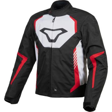 Macna Tazar Black White Red motorcycle jacket