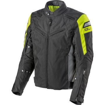 OJ MOOD motorcycle jacket Black Fluo yellow Dark gray