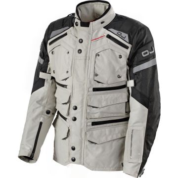 OJ DESERT NEXT J 3-layer motorcycle touring jacket Black Ice White