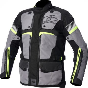 Spyke EQUATOR DRY TECNO touring jacket Grey Anthracite Fluo Yellow