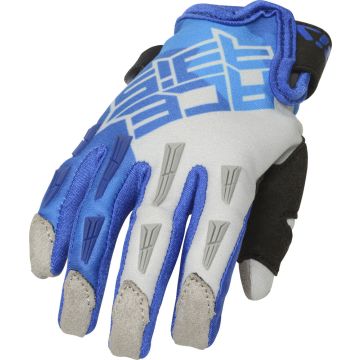 Acerbis CE MX X-KID cross child gloves Blue Grey